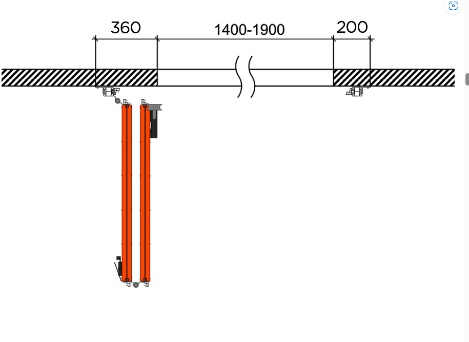 Схема открывания 2 + 0.